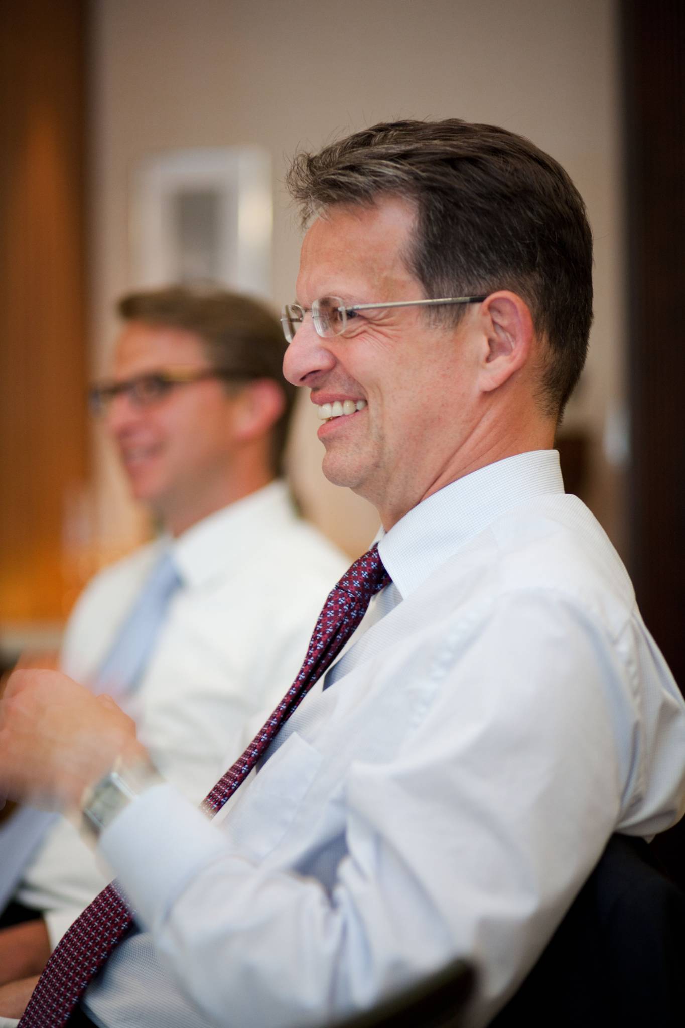 Geschäftsmann auf Tagung