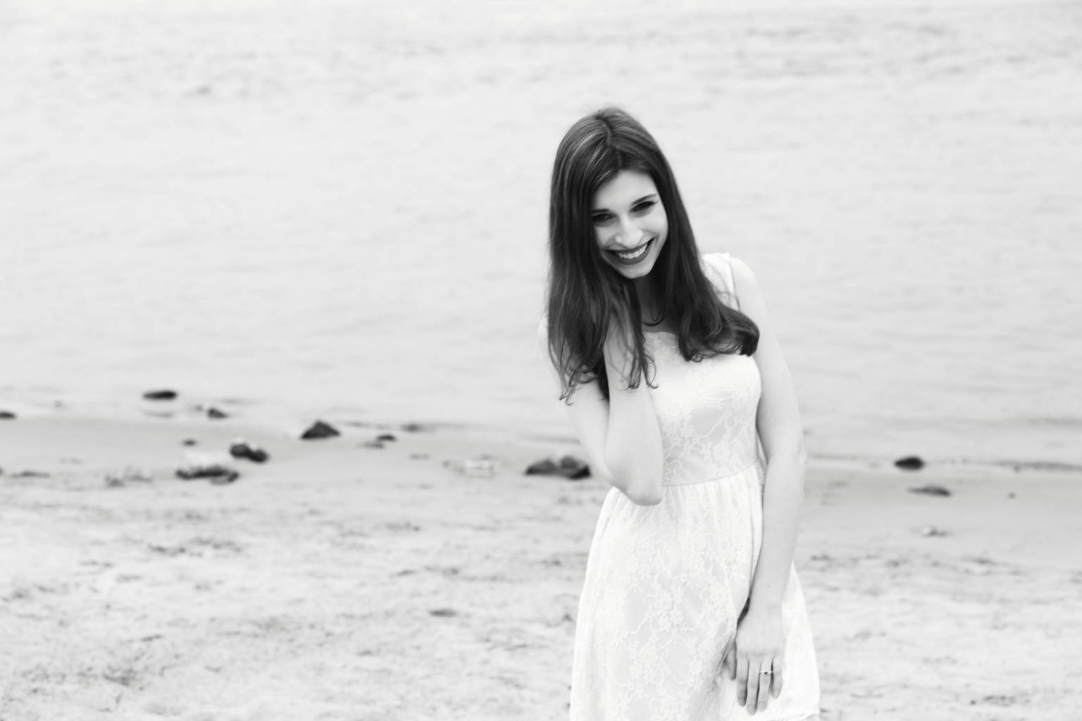 Frau am Strand